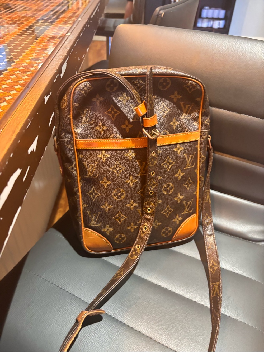 Louis Vuitton Monogram Messenger Bag in Brown and Tan